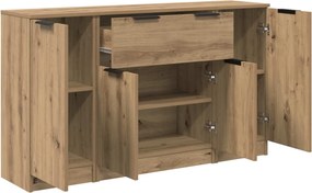 vidaXL Πλαϊνό γραφείο 3 τμχ. Artisan Oak 120 x 30 x 70 cm