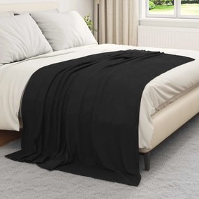vidaXL Ριχτάρια 6 pcs Μαύρο 200 x 150 cm Μαλλί