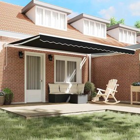 vidaXL Σκηνίτσα Αναδιπλούμενη Μαύρο 450 x 300 εκ Πολυεστέρας, Μέταλλο