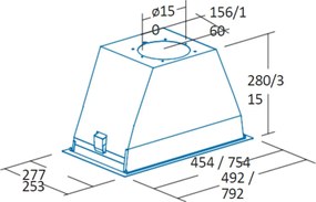 Συμβατικός Απορροφητήρας Cata GL75X Χάλυβας