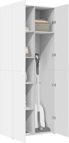 vidaXL Ντουλάπι Λευκό 70x42,5x185 εκ. Επεξεργασμένο Ξύλο