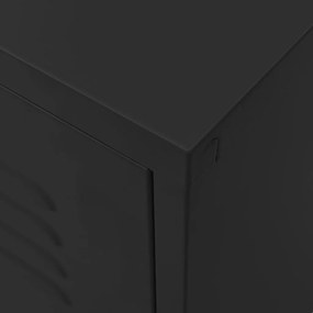 vidaXL Έπιπλο Τηλεόρασης Μαύρο 105x35x50 εκ. από Ατσάλι