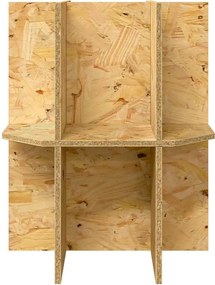 vidaXL Βάση Terrarium με ράφι Καφέ 40 x 40 x 50 cm OSB