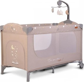 Παρκοκρέβατο 2 Θέσεων (0+ Μηνών/Έως 15kg) Cangaroo Once Upon A Time 2 Beige
