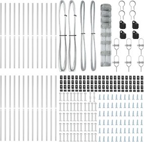 vidaXL Στύλος Περιφράξεων Γαλβανισμένο 50 x 1 m Ατσάλι