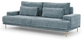 Διθέσιος καναπές Κρεβάτι NICOLE, γαλάζιο 249x93x106cm-BOG6258