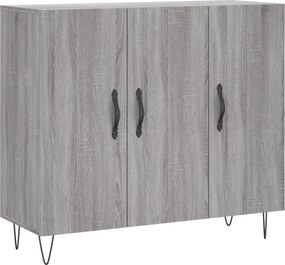 vidaXL Ντουλάπι Γκρι Sonoma 90 x 34 x 80 εκ. από Επεξεργασμένο Ξύλο