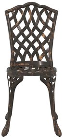 vidaXL Σετ Μπιστρό Κήπου 3 pcs Μπρονζέ Αλουμίνιο