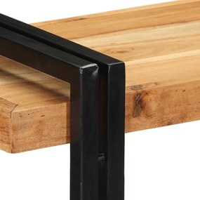 Ράφι τοίχου 90x33x45 cm μασίφ ξύλο ακακίας - Καφέ