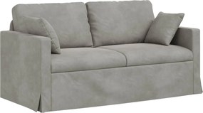 vidaXL Καναπές 2 pcs Ανοιχτό γκρι