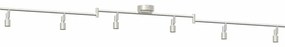 vidaXL Σποτ οροφής Βουρτσισμένο Νίκελ 176.5 x 9.5 x 14 εκ Ατσάλι