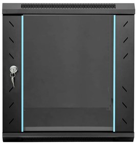 vidaXL Ντουλάπα δικτύου με αποθήκευση Μαύρο 53 x 60 x 60 εκ Ατσάλι