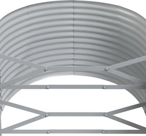 vidaXL Ζαρντινιέρα Καφέ 249x100x68εκ Γαλβανισμένος χάλυβας