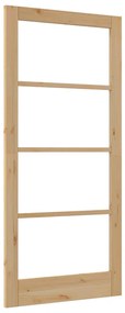 vidaXL Εσωτερική Πόρτα με Γυαλί Καφέ 93 x 202 cm