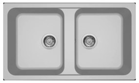 Νεροχύτης κουζίνας LIFE 450 Aluminium 79 ELLECI 86x50cm - LM245079
