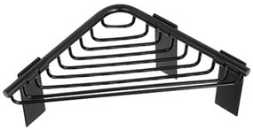 Γωνιακή Ραφιέρα Μπάνιου Reti 9631 55 15x15cm Black Karag Stainless Steel