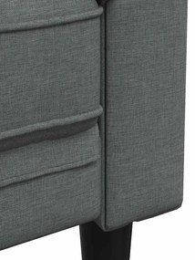 vidaXL Καναπές σαλονιού 2 pcs Σκούρο Γκρι 201,5 x 74,5 x 74,5 εκατοστά