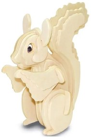 Intra απο ξύλο plywood 3mm-4mm πάχος - Σκίουρος 3D παζλ Δίασταση 30x30 cm Intraeaxys-eo4qp6g7