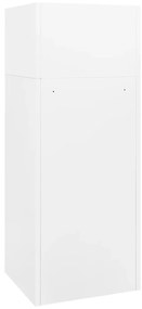 vidaXL Ντουλάπα για Σέλα Λευκό 53 x 53 x 140 εκ. Ατσάλινο