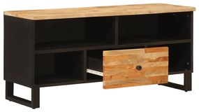 vidaXL Ντουλάπι TV με ράφι Καφέ 100 x 33,5 x 46 εκ Στερεό ξύλο μάνγκο