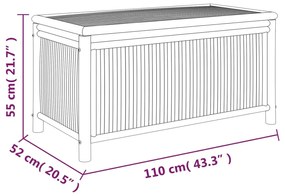 ΚΟΥΤΙ ΑΠΟΘΗΚΕΥΣΗΣ ΚΗΠΟΥ 110 X 52 X 55 ΕΚ. ΑΠΟ ΜΠΑΜΠΟΥ 319876