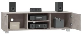 vidaXL Έπιπλο Τηλεόρασης Γκρι Σκυροδέματος 140x40,5x35 εκ. Επεξ. Ξύλο