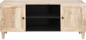 vidaXL Μονάδες TV με ράφι Λευκό 105 x 33 x 46 εκ. Επεξεργασμένο ξύλο