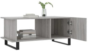 vidaXL Τραπεζάκι Σαλονιού Γκρι Sonoma 90x50x40 εκ. Επεξεργασμένο Ξύλο