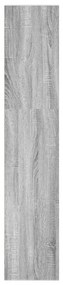 vidaXL Βιβλιοθήκη Γκρι Sonoma 40x30x152 εκ. από Επεξεργ. Ξύλο
