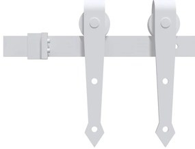 vidaXL Συρόμενη Μεσόπορτα με Μηχανισμό 80 x 210 εκ. Μασίφ Ξύλο Πεύκου