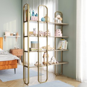 Βιβλιοθήκη Κίτρινο SIERRA 124x26x182