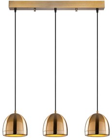 Φωτιστικό Οροφής - Ράγα Mugo 942FLG1486 62x17x110cm 3xE27 40W Gold Opviq