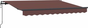 vidaXL Σκηνίτσα Αναδιπλούμενη Καφέ 350 x 200 cm ύφασμα