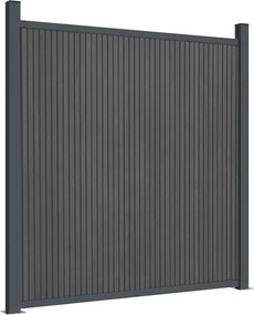 vidaXL Πάνελ Περίφραξης Γκρι 180 x 186 εκ. από WPC