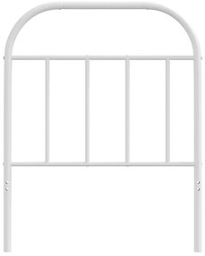 vidaXL Ανταλλακτικό κεφαλάρι Λευκό 75 εκ. Μεταλλικό