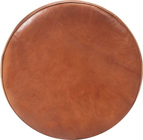 vidaXL Σκαμπό Μπαρ 2 τεμ. Καφέ από Γνήσιο Δέρμα