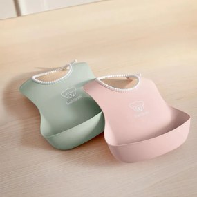 Σετ Σαλιάρες BabyBjorn Powder Green/Pink