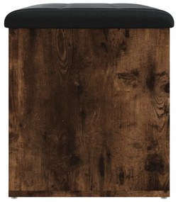vidaXL Παγκάκι Αποθήκευσης Καπνιστή Δρυς 62x42x45 εκ. από Επεξ. Ξύλο
