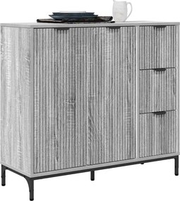 vidaXL Πλαϊνό γραφείο Γκρίζο Σονομα 89,5 x 33 x 82 εκ.