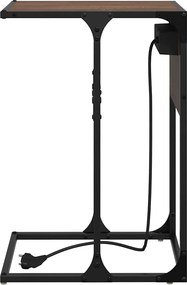 vidaXL Κομοδίνο Καφέ δρυς 41,5 x 26 x 60,5 εκ Επεξεργασμένο Ξύλο