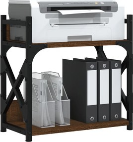 vidaXL Βάση Εκτυπωτή 2 Επιπέδων Καφέ Δρυς 40x20x40 εκ Επεξ. Ξύλο