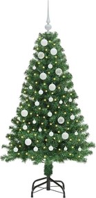 vidaXL Τεχνητό Χριστουγεννιάτικο Δέντρο με 150 LED Πράσινο 150 cm