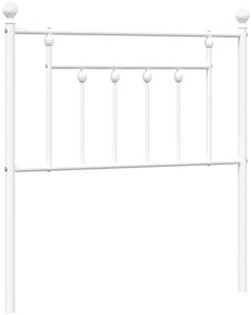 vidaXL Κεφαλάρι Λευκό 80 εκ. Μεταλλικό