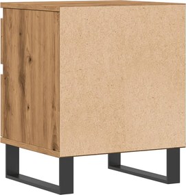 vidaXL Κομοδίνο τεχνίτης Δρυς 40x35x50 εκ. από Επεξεργασμένο Ξύλο