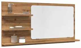 Έπιπλο Καθρέφτη Μπάνιου Αρτισιανή Δρυς 90x11x45 εκ Επεξ.Ξύλο