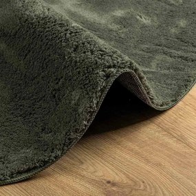 vidaXL Χαλιά χώρου HUARTE Δασώδες Πράσινο 80 x 150 cm 100% Πολυεστέρας