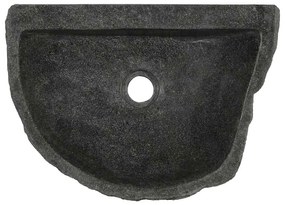 vidaXL Κρεμαστή Λεκάνη Γκρι (38-45) x (30-35) x 15 εκ. Πέτρα Ποταμού