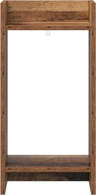 vidaXL Βάση φυτών 2 τεμ. Παλαιωμένο ξύλο 30 x 30 x 60 cm