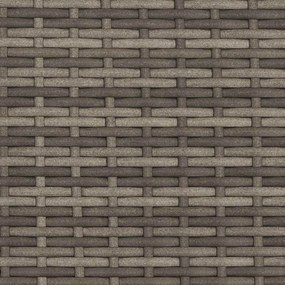 vidaXL Ντουλαπιού Γκρι 70 x 50 x 87 εκ Πολυεστέρας και Ρόλυ Ράττεν