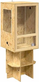 vidaXL Terrarium Καφέ 50 x 50 x 130 εκ OSB
